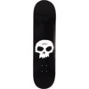Zero Skateboards Single Skull Black / White Skateboard Deck - 9" x 33"