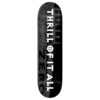 Zero Skateboards Thrill of it All 30 Year Black / White Skateboard Deck - 8.5"