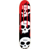 Zero Skateboards 3 Skull With Blood Black / White / Red Skateboard Deck - 7.75" x 31.3" - Complete Skateboard Bundle