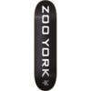 Zoo York Skateboards OG 95 Logo Block Black / White / Grey Skateboard Deck - 7.75" x 31.5" - Complete Skateboard Bundle