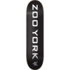 Zoo York Skateboards OG 95 Logo Block Black / White / Grey Skateboard Deck - 7.75" x 31.5"