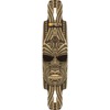 Omen Boards Maori Mask Drop Through with Kick Longboard Skateboard Deck - 9.5" x 41.5"