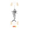 Omen Boards Swordfish Cruiser Skateboard Deck - 8.7" x 32.5"