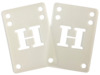 Blank Skateboards H-Block Clear Riser Pads - Set of Two (2) - 2mm