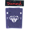 Diamond Supply Co Purple Skateboard Hard Risers - Set of Two (2) - 1/8"