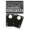 Dooks Skateboard Riser Pads Silencer Black Anti Vibration Gasket - Set of Two (2)