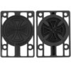 Independent Truck Company Genuine Parts Black Skateboard Hard Risers - Set of Two (2) - 1/8"