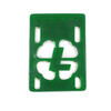 Lucky Skate Bearings Green Single (1) Riser Pad - NOT A SET: 2 required for board assembly - 1/8"
