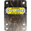 Real Skateboards 3 Ply Wooden Risers Universal - Set of Two (2) - 1/8"
