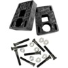 Slappy Truck Company Big Blocks with Hardware Black Skateboard Hard Risers - Set of Two (2) - 3/4"
