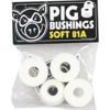 Pig Wheels Soft White Skateboard Bushings 2 Pair - 81a