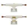 Ace Trucks MFG. AF1 44 Satin White / Gold Skateboard Trucks - 5.6" Hanger 8.25" Axle (Set of 2)