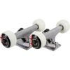 Element Skateboards Polished Trucks with 52mm White Section Wheels and Element Bearings - 4.75" Hanger 7.5" Axle (Set of 2)