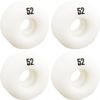 Essentials Skateboard Components Polished Trucks with 52mm White Wheels, Bearings & Hardware Kit - 5.0" Hanger 7.75" Axle (Set of 2)