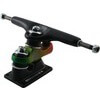 Gullwing Trucks Sidewinder II Black / Rasta Skateboard Double Kingpin Trucks - 6.25" Hanger 9.0" Axle (Set of 2)