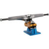 Gullwing Trucks Sidewinder II Silver / Orange / Blue Skateboard Double Kingpin Trucks - 7.25" Hanger 10.0" Axle (Set of 2)