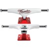 Thunder Trucks 147 Hollow Light Flash White / Red Skateboard Trucks - 5.25" Hanger 8.0" Axle (Set of 2)