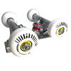 Warehouse Polished Trucks with 53mm White Street Vents Wheels & Bearings Combo - 5.0" Hanger 7.75" Axle (Set of 2)