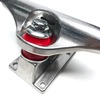 Warehouse Polished Trucks with 52mm White Street Eagles Wheels & Bearings Combo - 5.25" Hanger 8.0" Axle (Set of 2)