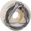 Acid Chemical Wheels REM Serpent Sidecut White / Silver Skateboard Wheels - 53mm 99a (Set of 4)