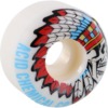 Acid Chemical Wheels Type A Deadfeather Sidecut White Skateboard Wheels - 52mm 101a (Set of 4)