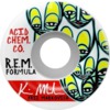 Acid Chemical Wheels Kris Markovich REM Limited Edition White Skateboard Wheels - 56mm 101a (Set of 4)