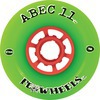 ABEC 11 Flywheels Green Longboard Skateboard Wheels - 97mm 75a (Set of 4)