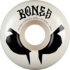 Bones Wheels 100's OG V4 Wides Blot White / Black Skateboard Wheels - 52mm 100a (Set of 4)