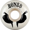 Bones Wheels 100's OG V4 Wides Blot White / Black Skateboard Wheels - 54mm 100a (Set of 4)