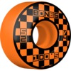 Bones Wheels 100's OG V4 Block Party Orange Skateboard Wheels - 52mm 100a (Set of 4)