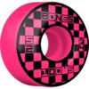 Bones Wheels 100's OG V4 Block Party Pink Skateboard Wheels - 52mm 100a (Set of 4)