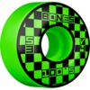 Bones Wheels 100's OG V4 Block Party Green Skateboard Wheels - 53mm 100a (Set of 4)