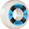 Bones Wheels 100's OG V5 #4 White / Blue Skateboard Wheels - 53mm 100a (Set of 4)