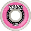 Bones Wheels 100's OG V5 Color Sidecut White / Pink Skateboard Wheels - 53mm 100a (Set of 4)