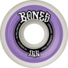 Bones Wheels 100's OG V5 Color Widecut White / Purple Skateboard Wheels - 55mm 100a (Set of 4)