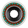 Bones Wheels ATF Rough Rider Skull Bones White Skateboard Wheels - 56mm 80a (Set of 4)