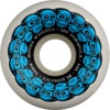 Bones Wheels SPF P5 Circle Skulls White / Blue Skateboard Wheels - 54mm 84b (Set of 4)