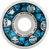 Bones Wheels SPF P5 Sidecut Skulls White / Blue Skateboard Wheels - 56mm 84b (Set of 4)