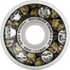 Bones Wheels SPF P5 Sidecut Skulls White / Gold Skateboard Wheels - 56mm 81b (Set of 4)