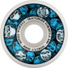 Bones Wheels SPF P5 Sidecut Skulls White / Blue Skateboard Wheels - 58mm 84b (Set of 4)
