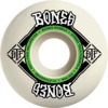 Bones Wheels STF V1 Square Logo White / Green Skateboard Wheels - 52mm 99a (Set of 4)