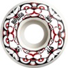 Bones Wheels STF V4 Dog Night White / Red Skateboard Wheels - 52mm 103a (Set of 4)