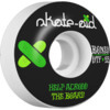 Bones Wheels STF Skate Aid II White / Black / Green Skateboard Wheels - 53mm 83b (Set of 4)