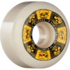 Bones Wheels XF X99 V6 Wide Cut Black / Gold / Natural Skateboard Wheels - 54mm 99a (Set of 4)
