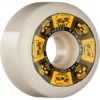 Bones Wheels X-Formula X99 V6 Wide Cut Black / Gold / Natural Skateboard Wheels - 54mm 99a (Set of 4)