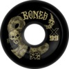 Bones Wheels XF X99 V6 Wide-Cut Death Venom Black Skateboard Wheels - 54mm 99a (Set of 4)