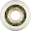 Bones Wheels XF X99 V6 Wide-Cut Silver White / Gold Skateboard Wheels - 54mm 99a (Set of 4)