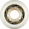 Bones Wheels XF X99 V6 Wide-Cut Silver White / Gold Skateboard Wheels - 55mm 99a (Set of 4)