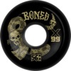 Bones Wheels XF X99 V6 Wide-Cut Death Venom Black Skateboard Wheels - 56mm 99a (Set of 4)