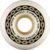 Bones Wheels XF X99 V7 Double-Lock Chain White / Gold Skateboard Wheels - 54mm 99a (Set of 4)